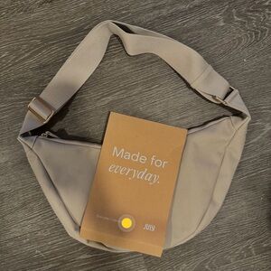 July Everyday Crescent Bag in Taupe